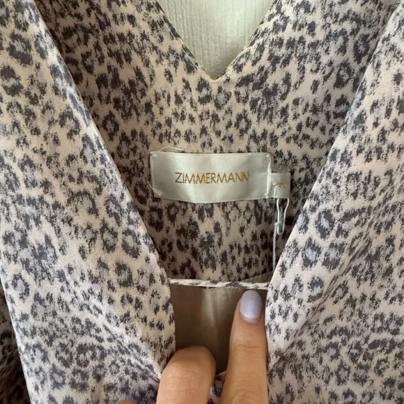 Zimmermann Size 2, New with Tags Leopard Print Sleeveless Dress, Neiman Marcus - Picture 3 of 4